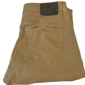 Adriano‎ Goldschmied Men's Everett Slim Straight Tan Stretch Jeans 31 x 28